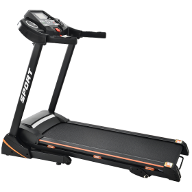 Folding Electric Treadmill 330 LBS 14.8KM/h Aerobic Training Running Fitness LCD Display 5in 3.5HP Motor