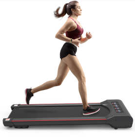 Remote Portable Treadmill 280 LBS Walking pad Aerobo Training Table Under Treadmill Preset Program 2.5HP Silent motor Room Court and office for adults