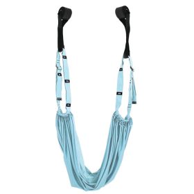 1pc Multifunctional Adjustable Yoga Strap For Stretching; Home Fitness Accessories (color: Blue)