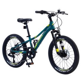 Mountain Bike for Girls and Boys Mountain 20 inch shimano 7-Speed bike (color: as Pic)