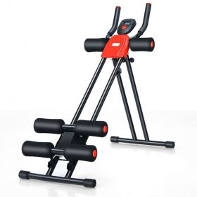 LCD Monitor Home Power Plank Abdominal Workout Equipment (Type: Exercise & Fitness, color: Black)