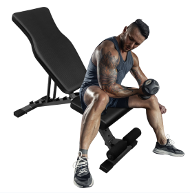 Strength Training weightlifting bench recup chair folding tilt / drop bench aerobic training abdomen arm back chest shoulder legs muscle Home / office (W2031132422: W2031132422)