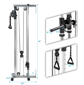 High pull-down machine strength training power tower pull-up rod aerobic training abdomen arm back chest and shoulder leg muscles Home / office fitnes (MS195014NAA: MS195014NAA)